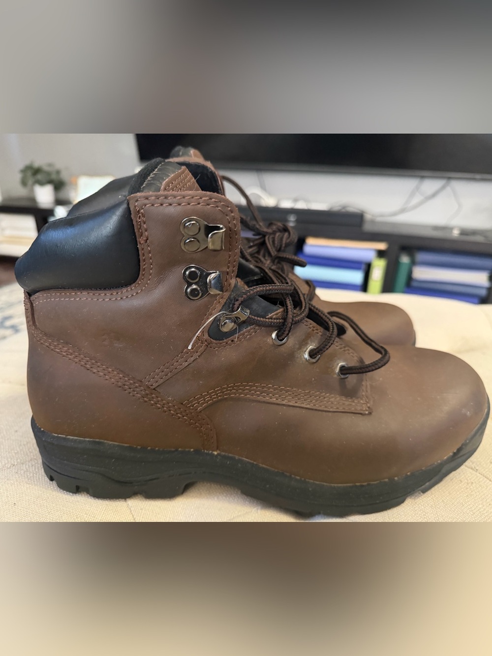 Dunham 8000 Works 6” Composite Safety Toe Boot Leather Size 14